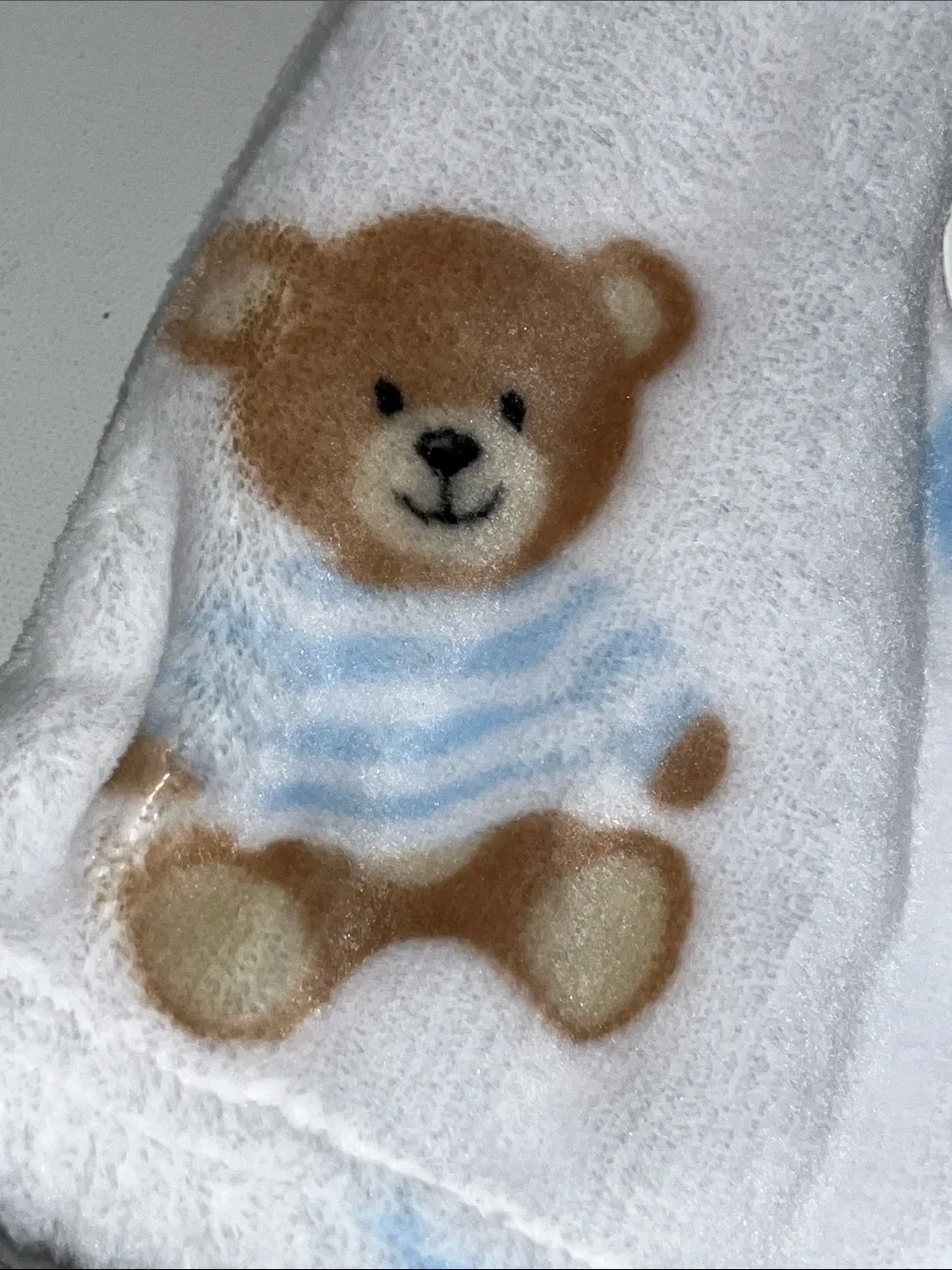 Teddy Bear  Blanket throw Baby Girl Boy print Security Blanket Throw Soft 30X40